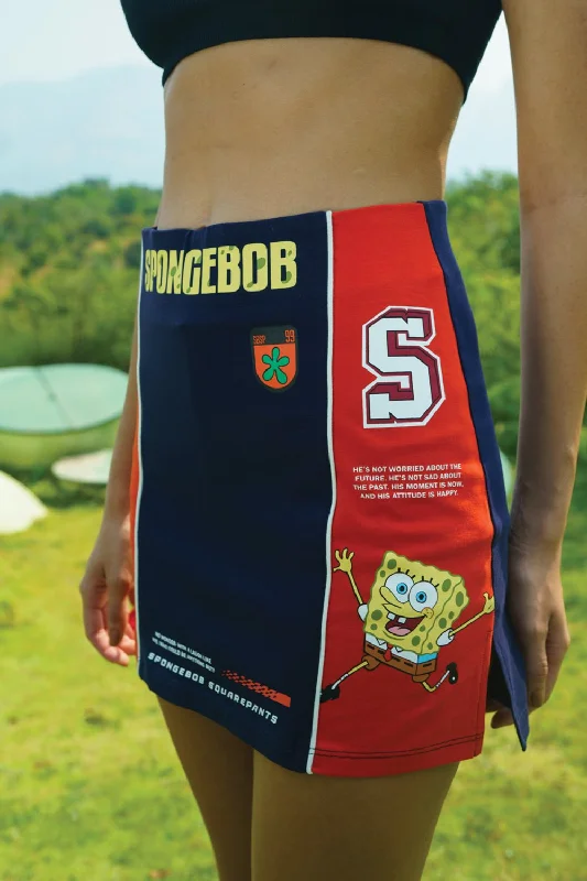 SpongeBob Double Coloured Mini Skirt