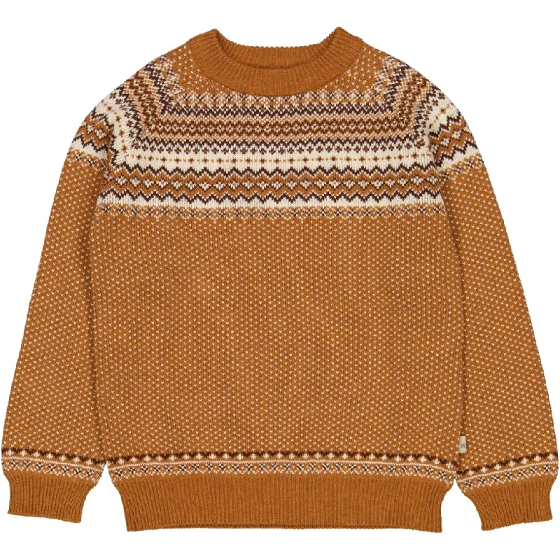 Knit Pullover Bennie - cinnamon melange