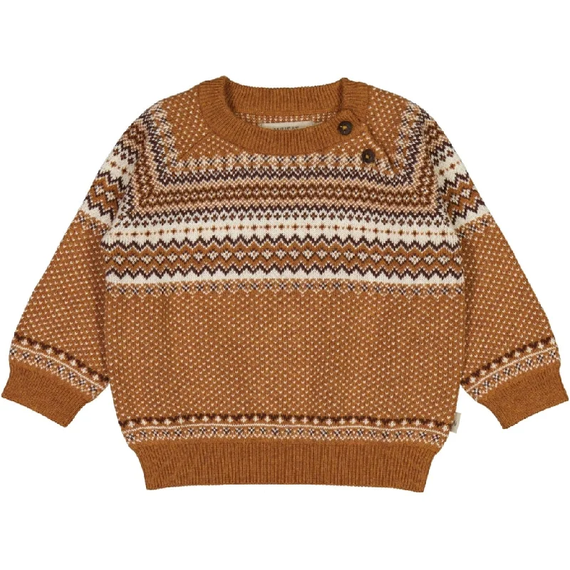 Knit Pullover Bennie - cinnamon melange