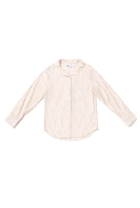 PJ Blouse - Ivory Fringe