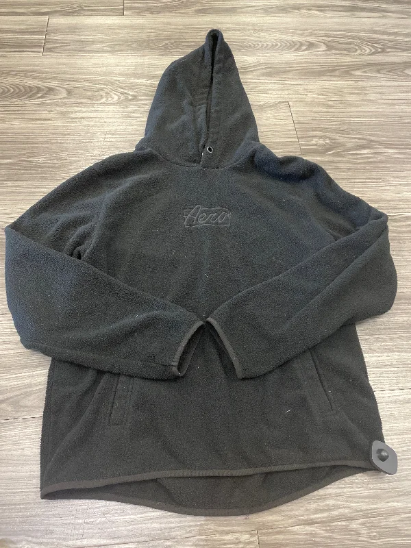 Black Sweatshirt Hoodie Aeropostale, Size L