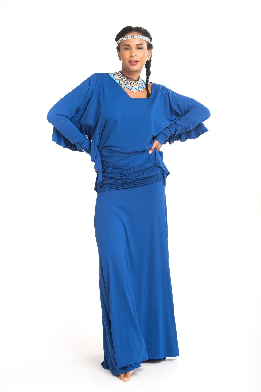 FLAMENCO SKIRT COBALT BLUE