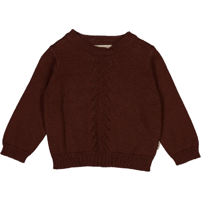 Knit Pullover Gaby - maroon