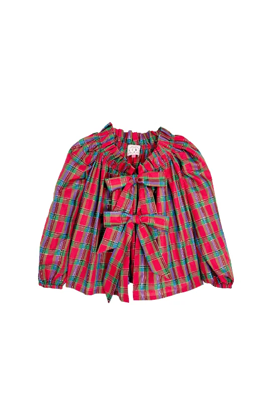 Buru + Pencil & Paper Co. Bettie Ann Blouse - Shimmer Tartan