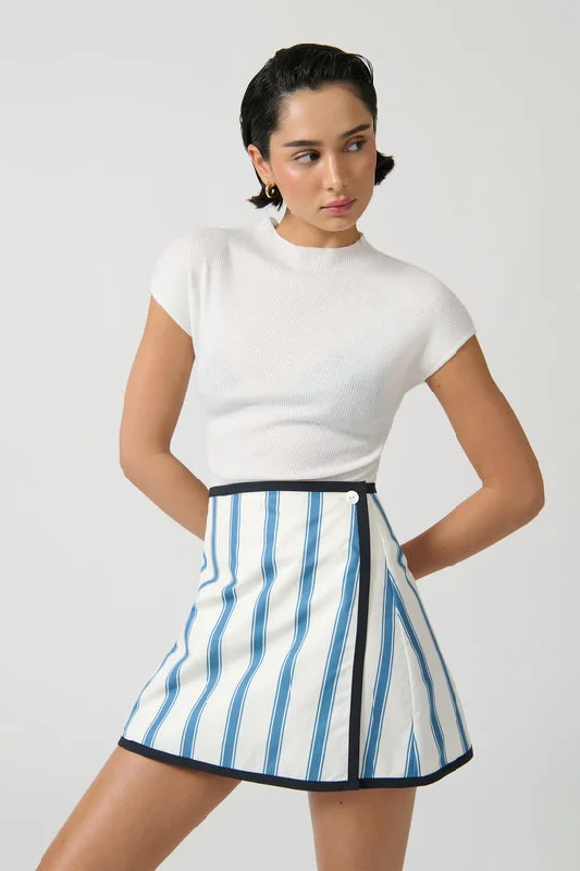 Conchita Skirt - Blue Stripe