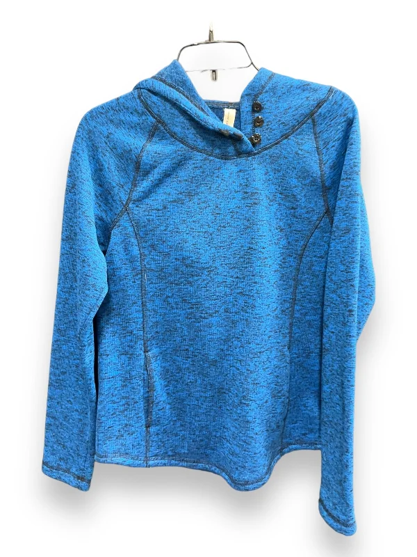 Blue Athletic Sweatshirt Hoodie Exertek, Size S