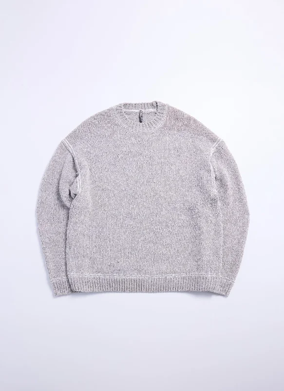 Hand Stitch Polyester Velet Knitted Pullover