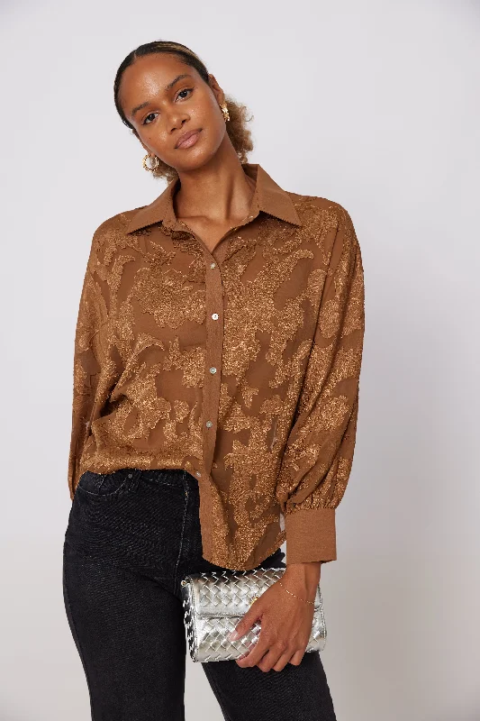 Ellena Floral Button Down Blouse