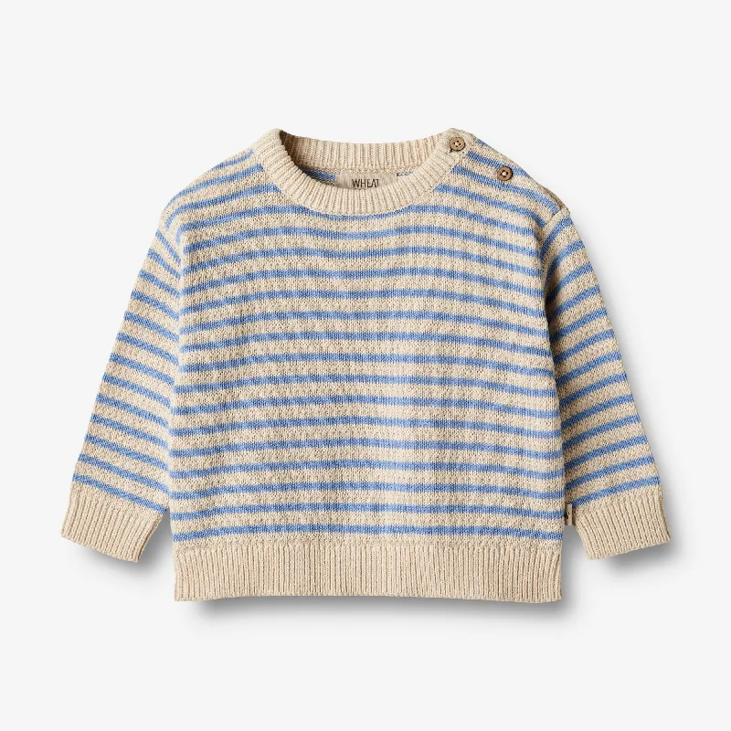 Knit Pullover Chris - azure stripe