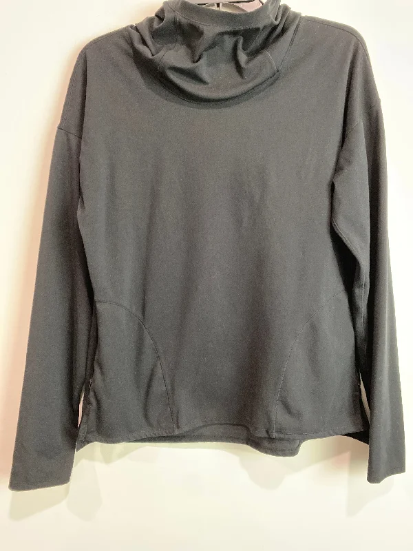 Black Athletic Sweatshirt Crewneck Yogalicious, Size L