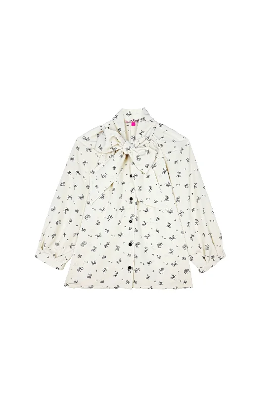 Big Bow Blouse - Bow Print