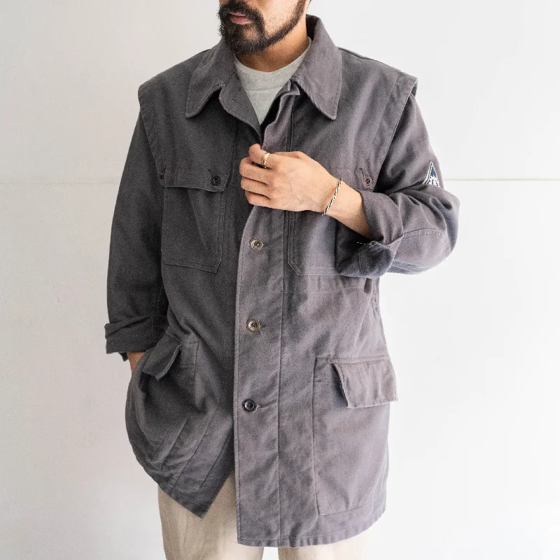 around 1980s German military gray color work jacket 'THW'