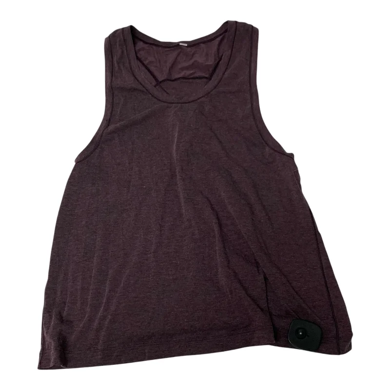 Athletic Tank Top By Lululemon In Purple, Size: M