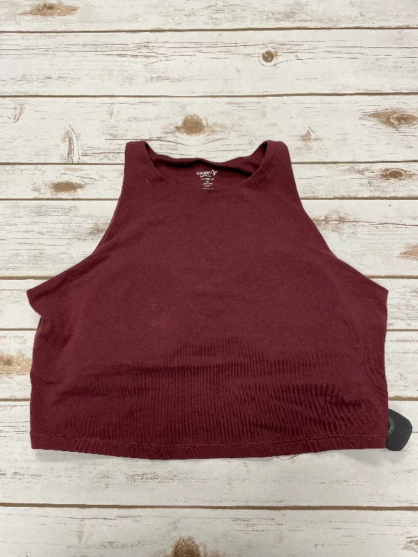 Athletic Tank Top By Old Navy In Red, Size: Xl