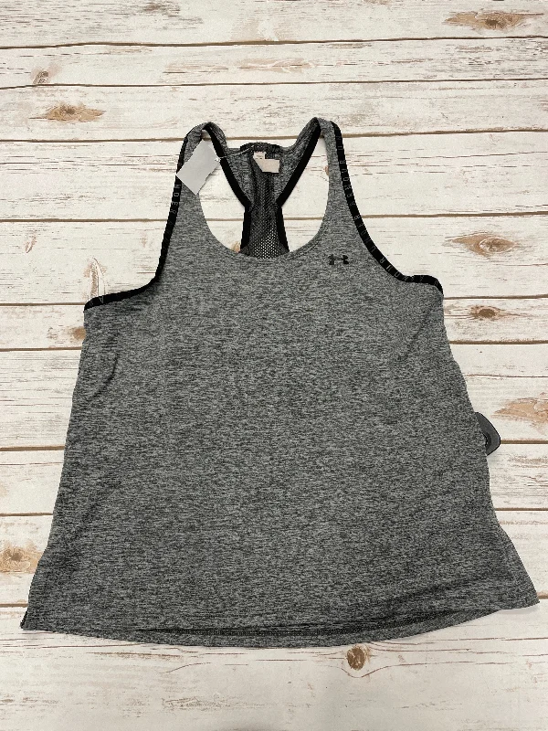 Athletic Tank Top By Under Armour In Grey, Size: M