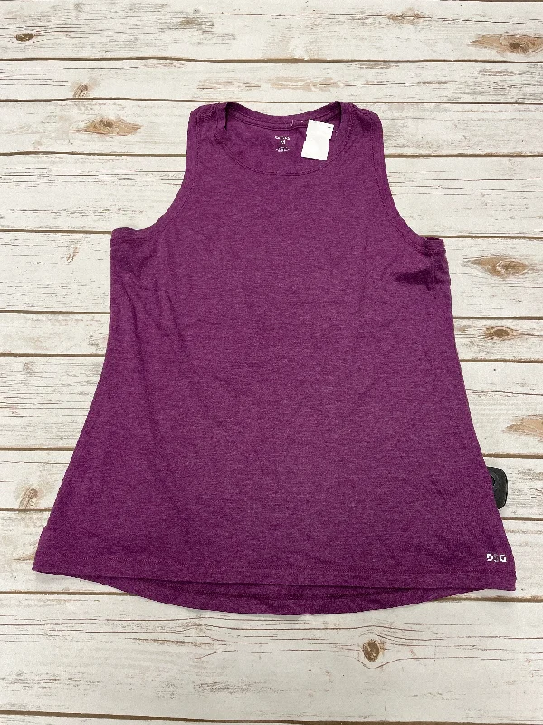 Athletic Tank Top By Dsg Outerwear In Purple, Size: M