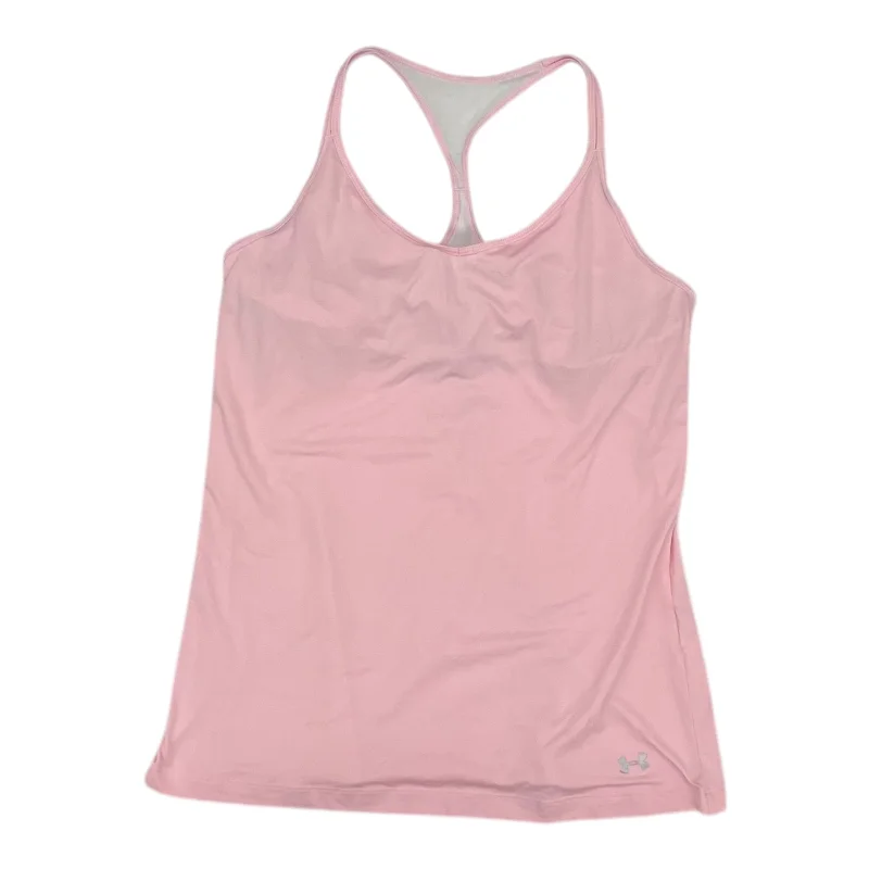 Athletic Tank Top By Under Armour In Pink, Size:L