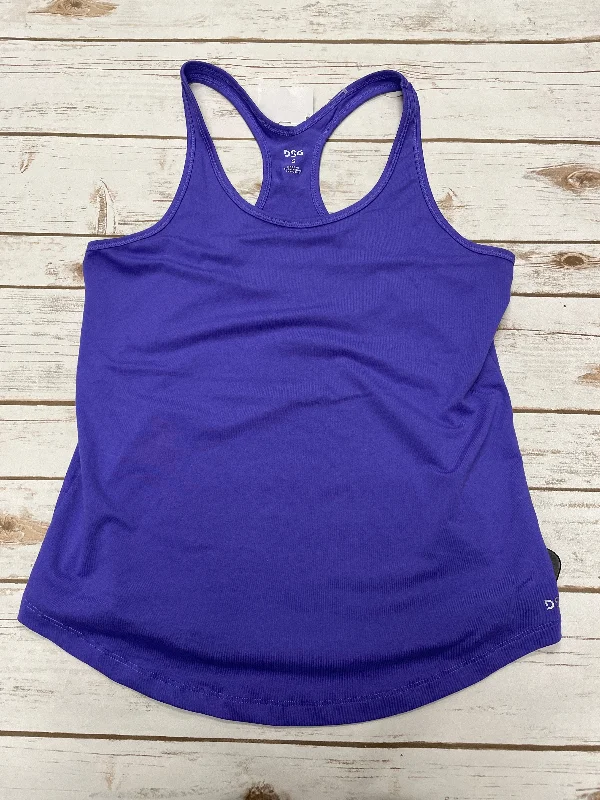 Athletic Tank Top By Dsg Outerwear In Purple, Size: S