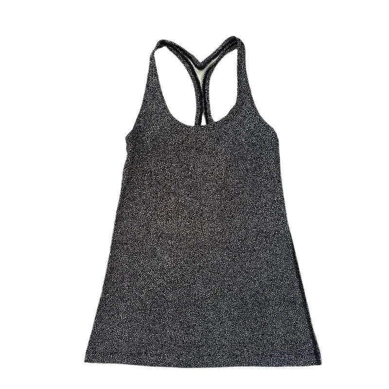 Athletic Tank Top By Lululemon In Black & White, Size: S