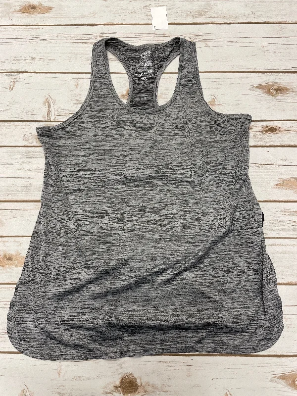 Athletic Tank Top By Athletic Works In Grey, Size: S