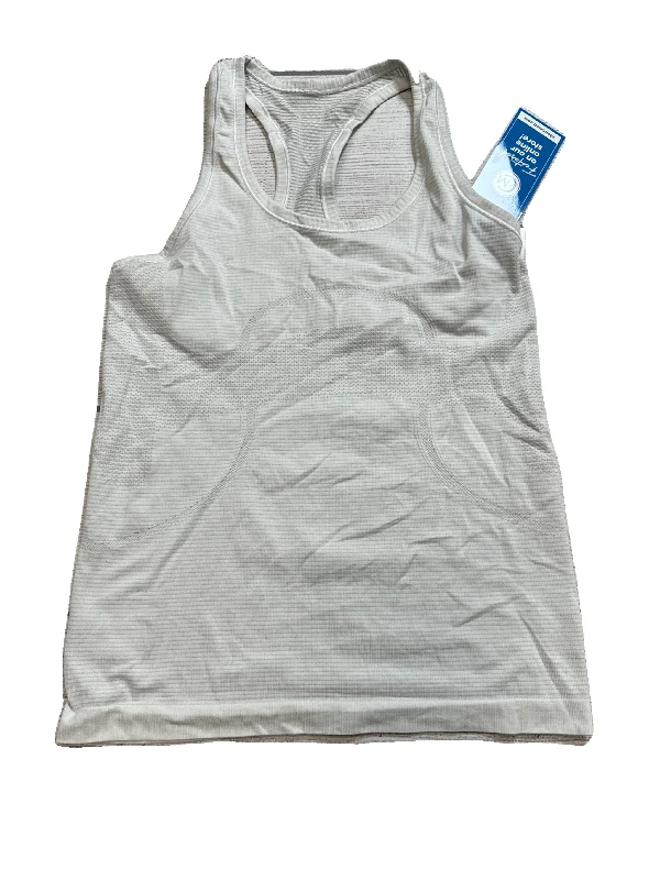 Athletic Tank Top By Lululemon In White, Size: 8