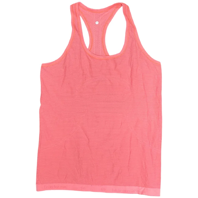 Athletic Tank Top By Lululemon In Coral, Size: M