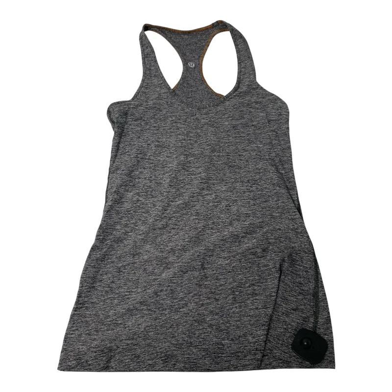 Athletic Tank Top By Lululemon In Grey, Size: M