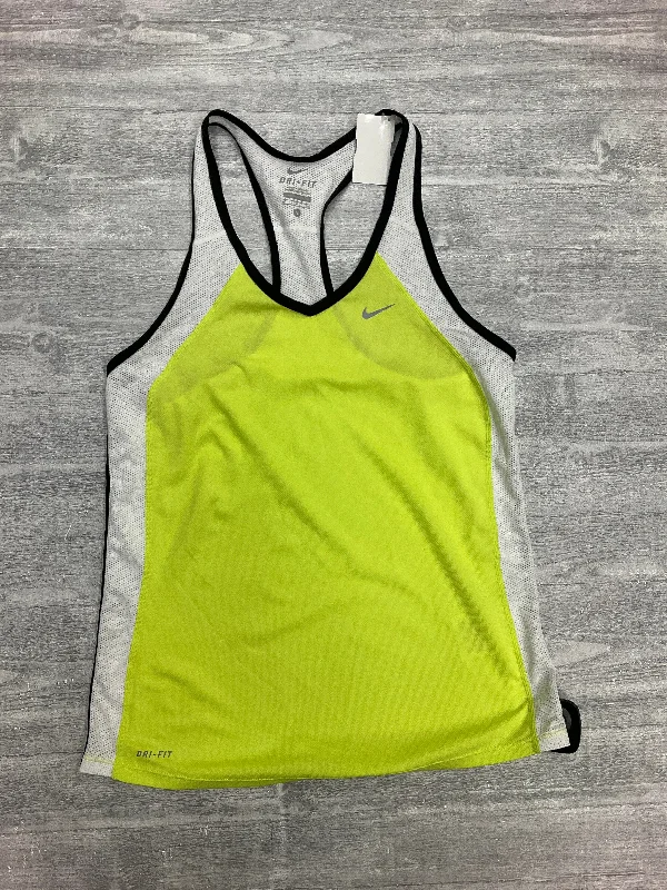 Athletic Tank Top By Nike Apparel In Green, Size: S