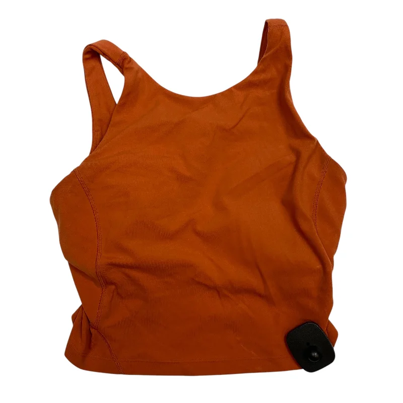 Athletic Tank Top By Lululemon In Orange, Size: Xs