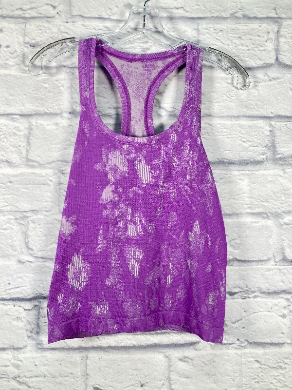 Athletic Tank Top By Lululemon In Purple, Size: M