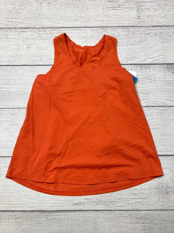 Athletic Tank Top By Lululemon In Orange, Size: M