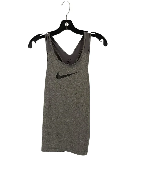 Athletic Tank Top By Nike In Grey, Size: S