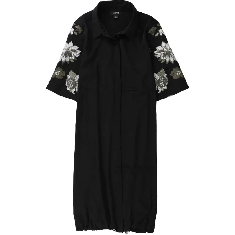 Alfani Womens Bungee Shirt Dress