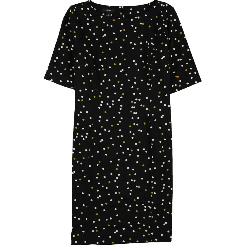 Alfani Womens Polka Dot Sheath Dress