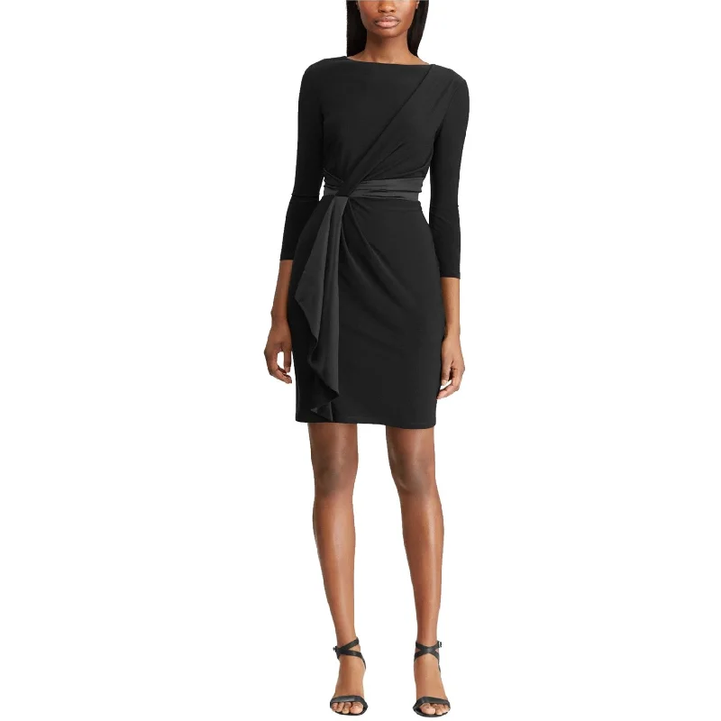 American Living Womens Ruffle Sheath Dress