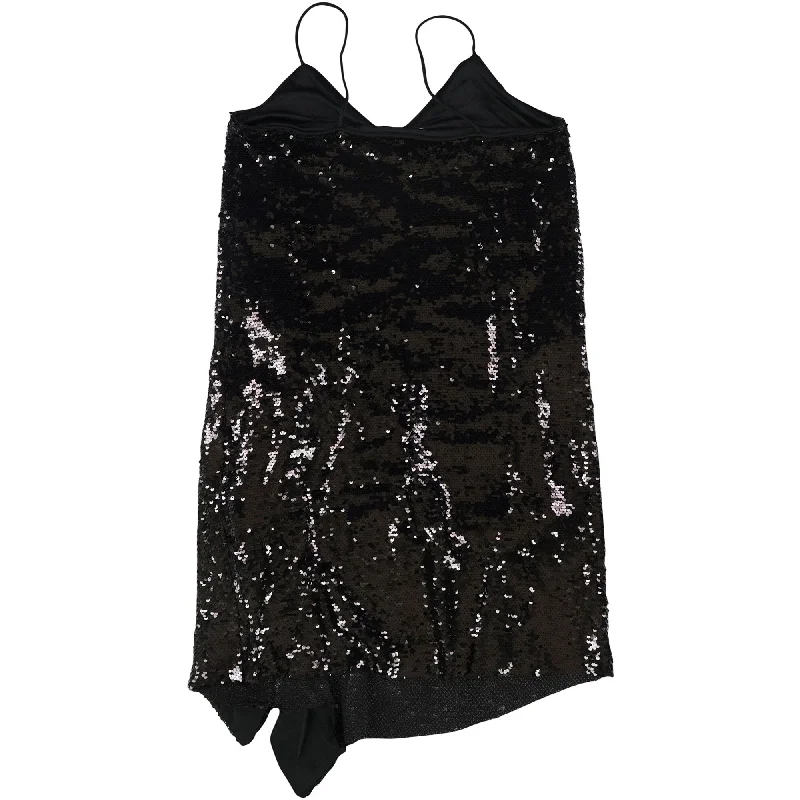 Bar Iii Womens Sequined Slip Dress