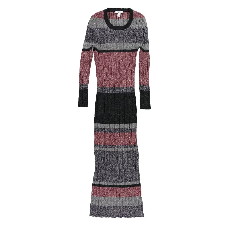 Bar Iii Womens Striped Sweater Dress