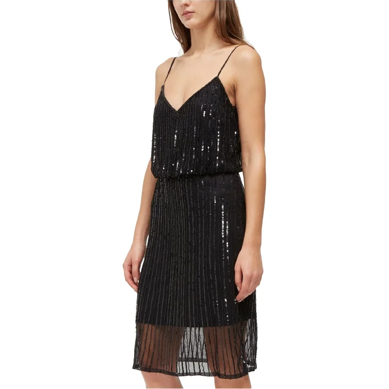 French Connection Womens Aster Shine Slip Dress