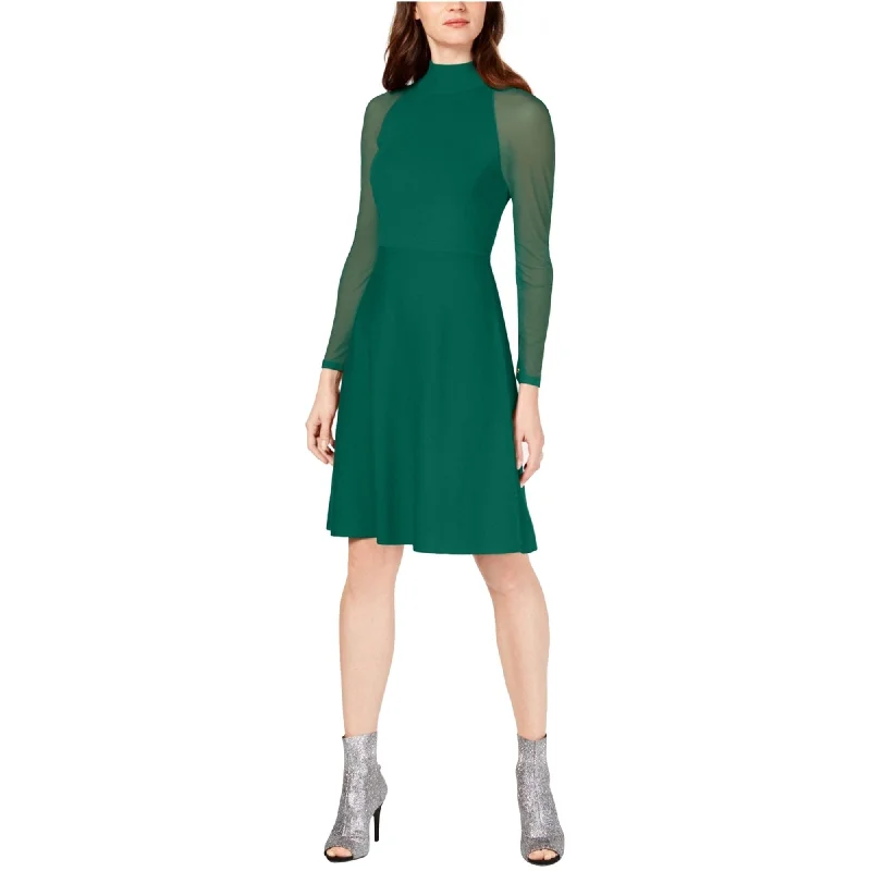 I-N-C Womens Illusion Sleeve Sweater Dress