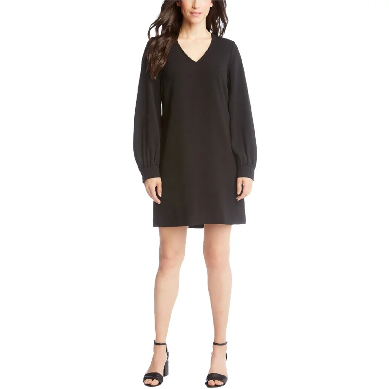 Karen Kane Womens Blouson Sleeve Shift Dress, Black, Small