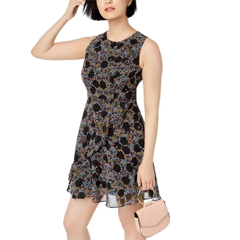 Maison Jules Womens Printed A-Line Dress