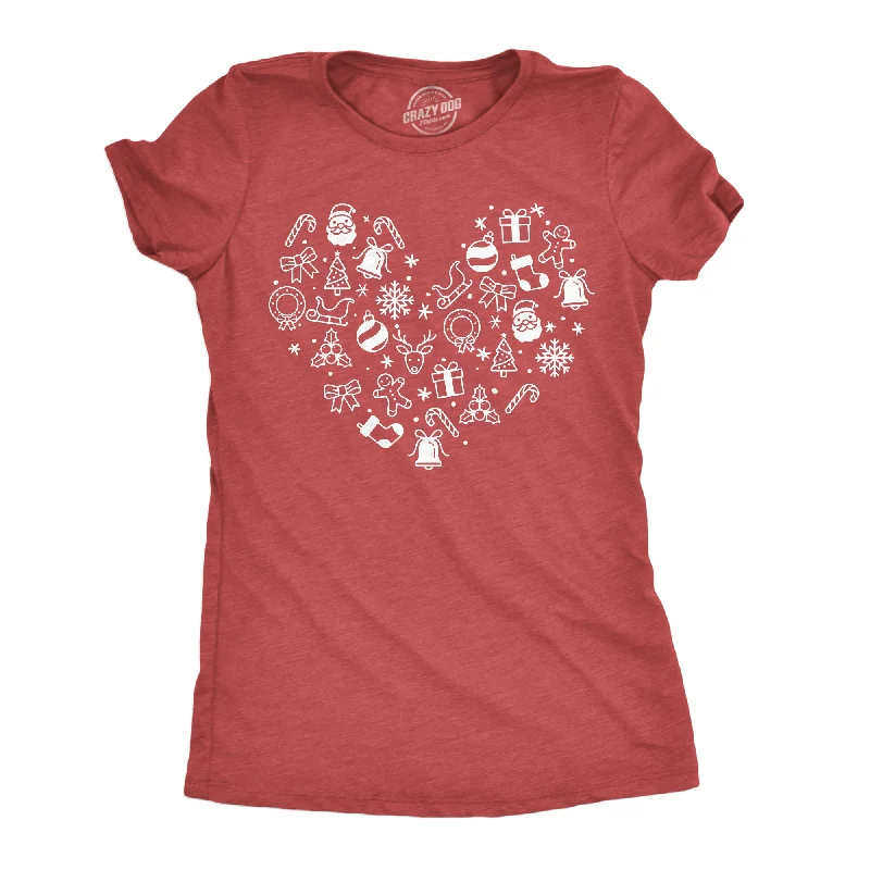 Christmas Heart Women's T Shirt