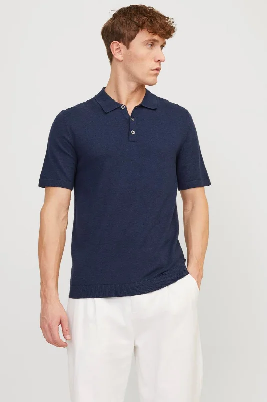 Emil Knit Polo - Navy