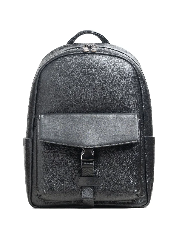 Luciano Backpack - Black Grain Pebble Leather