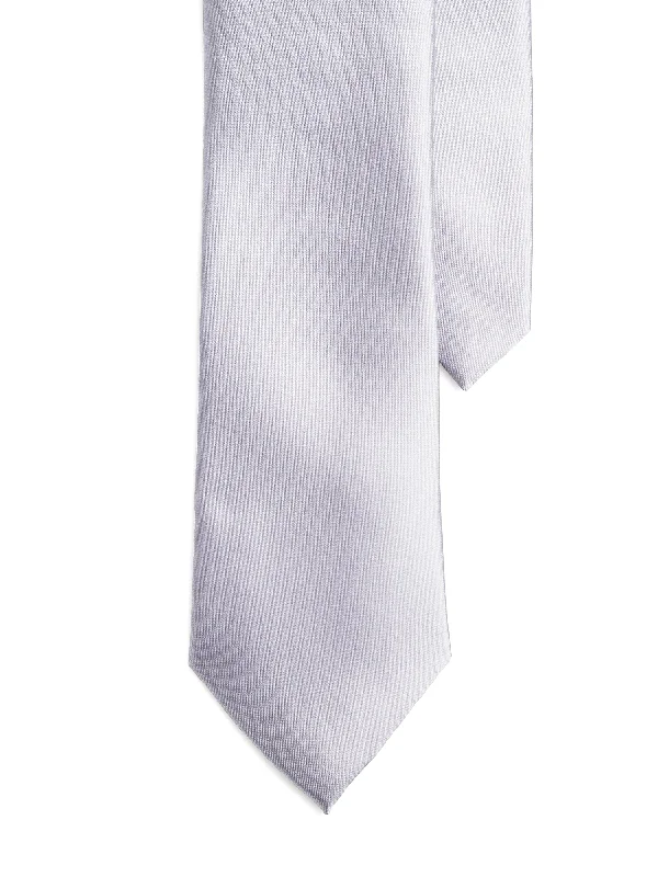 Satin Tie - Silver