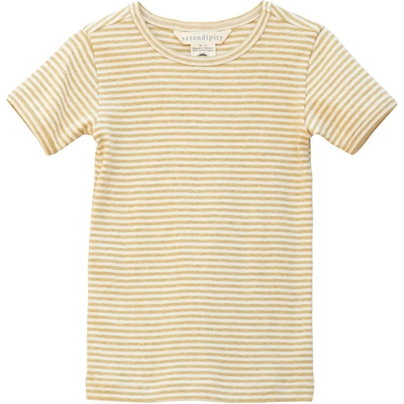 Serendipity Chamomile/Offwhite Stripe T-shirt Short