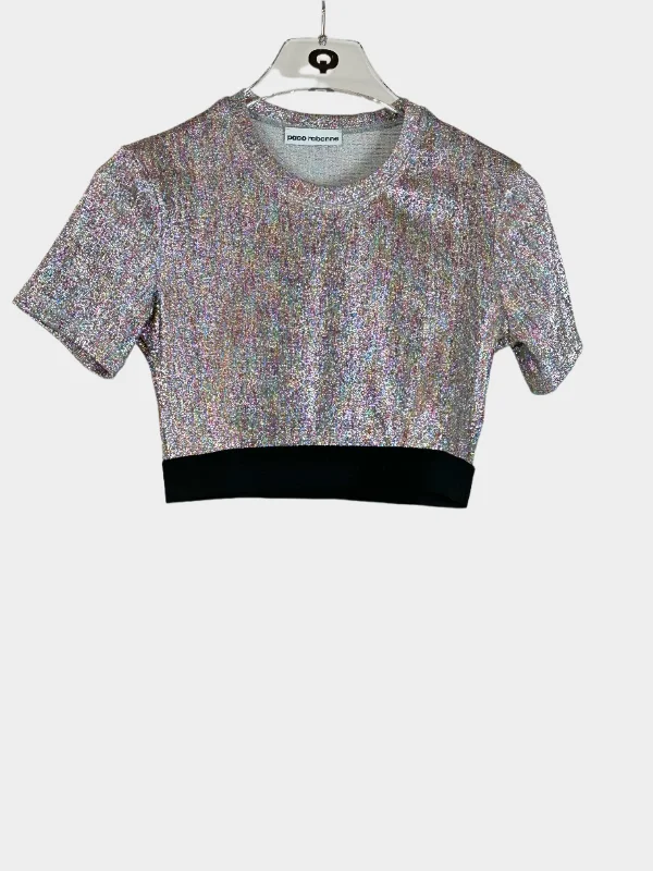 Shimmer Crop Top