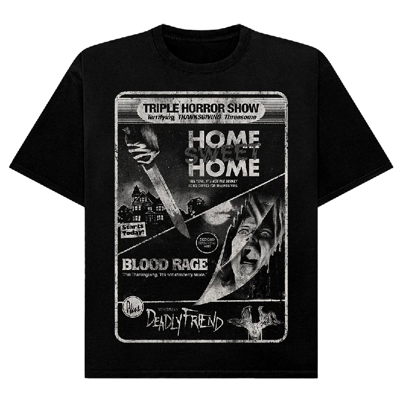 Thanksgiving Triple Horror Show T-Shirt (Comfort Colors)