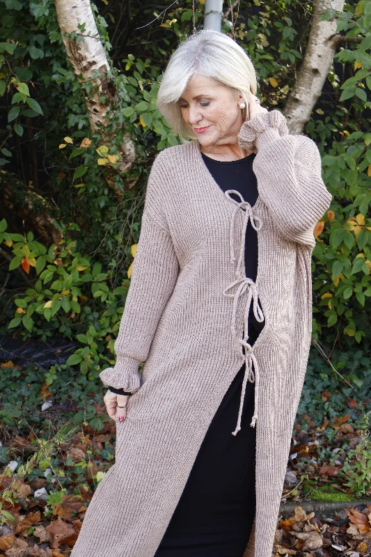 Bridget Long Cardigan Mocha