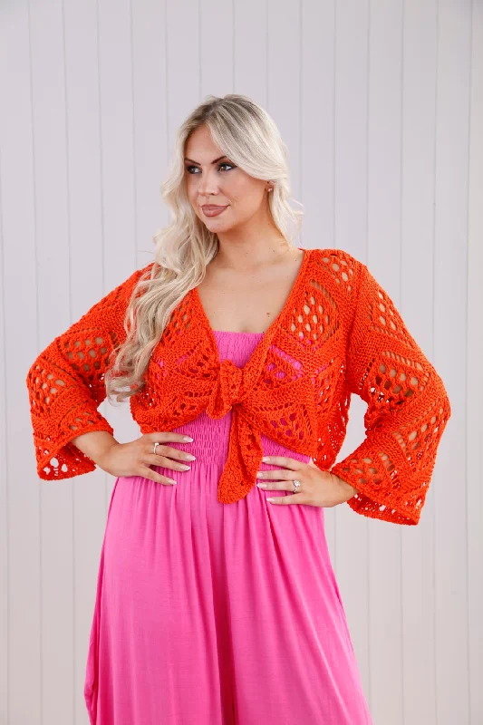 Orlena Cardigan Tangerine